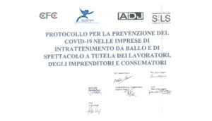 Un protocollo per riaprire le disco... ed il 13 aprile manifestazione a Roma